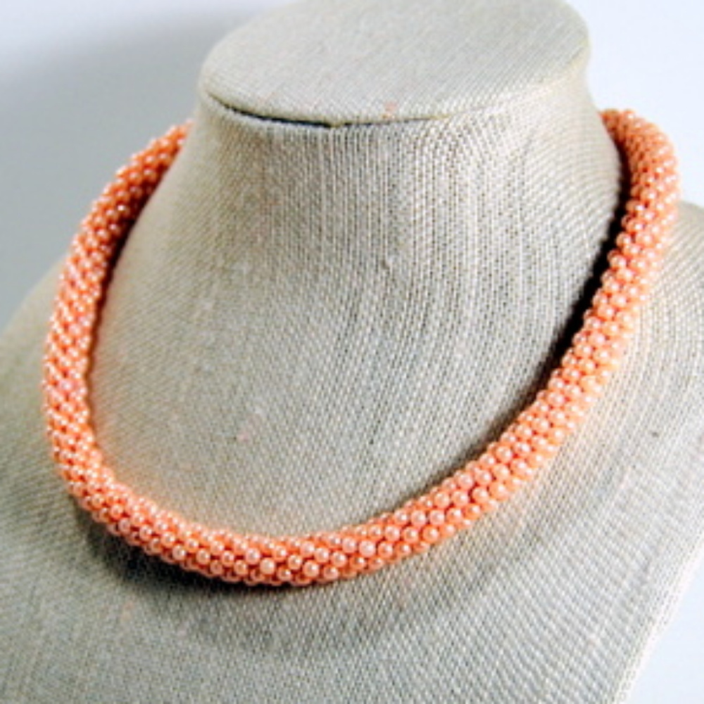 "Peaches" Crochetedglass Designs by Julee - Picture 2 of 5